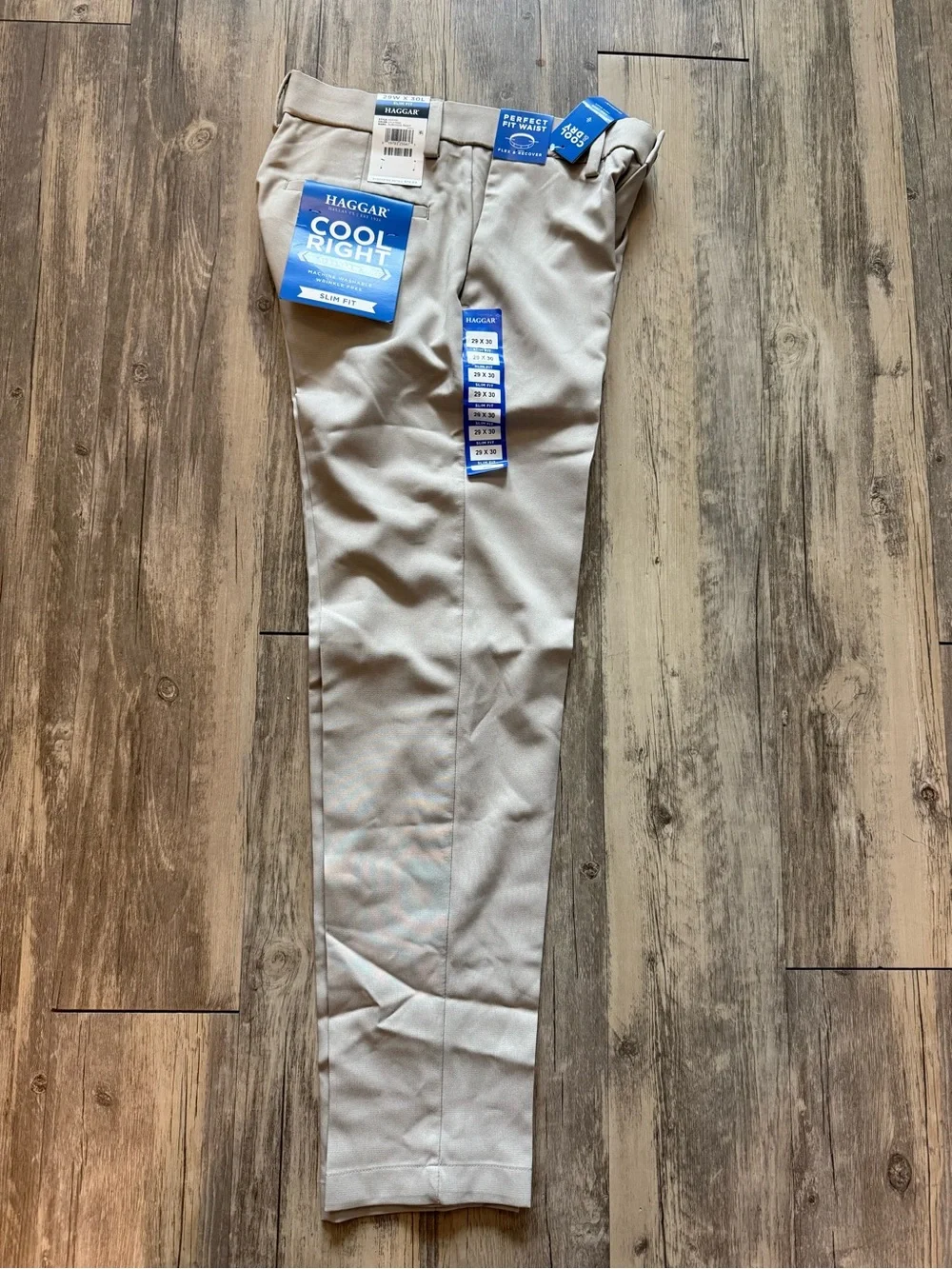 Haggar Men’s Performance Slim Khaki Fit Pants Size 28x30